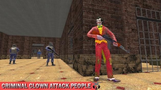 Killer Clown Simulator - Gangster Shooting Game