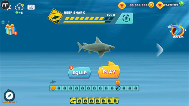 饥饿鲨进化999999钻石版