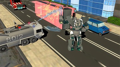 消防车机器人变身游戏平台