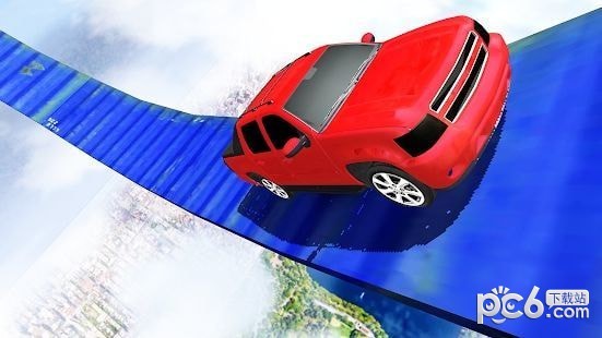 巨型坡道汽车跳跃特技3D