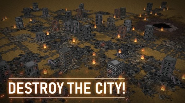 导弹摧毁城市