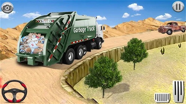 模拟垃圾车扫地