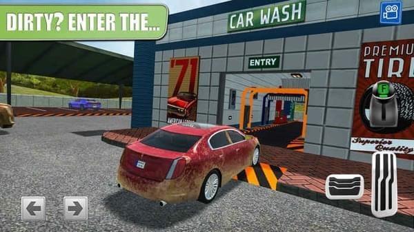 加油站汽车清洗沙龙3D