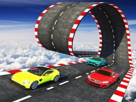空中坡道汽车特技3D